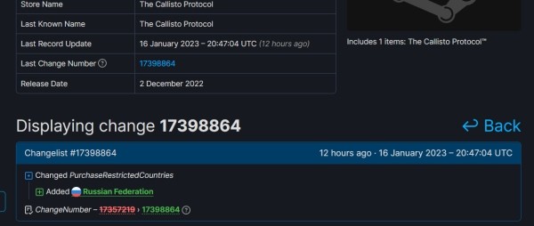 
                Россияне больше не могут купить The Callisto Protocol в Steam и Epic Games Store
            