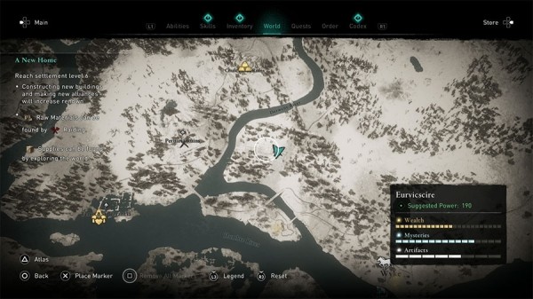 
                    Assassin's Creed Valhalla — Карта мира и сокровищ
                
